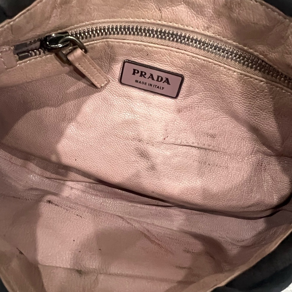 Prada Brown Leather Shoulder Bag - Picture 14 of 16